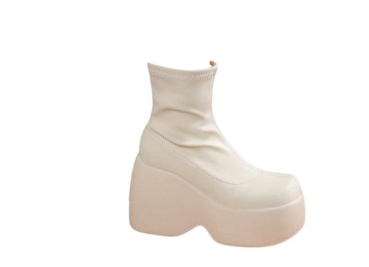 Bottines Compensées Blanches