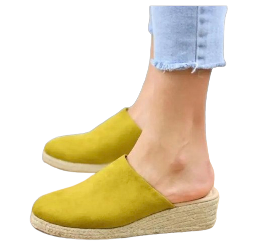 Espadrilles Compensées Jaunes